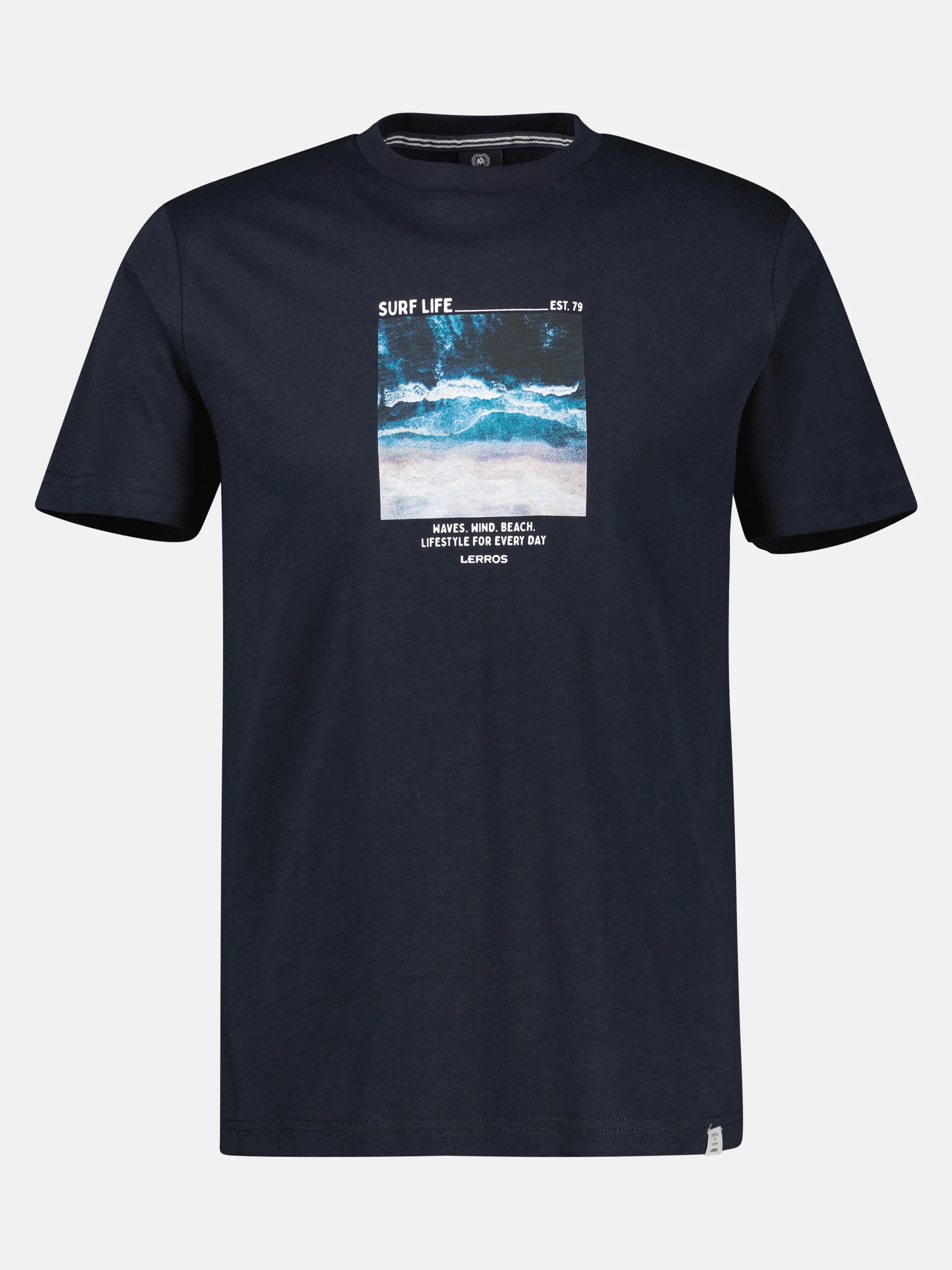 Sportliches T-Shirt mit Surfer-Motiv-Print, reine Baumwolle - Image 15