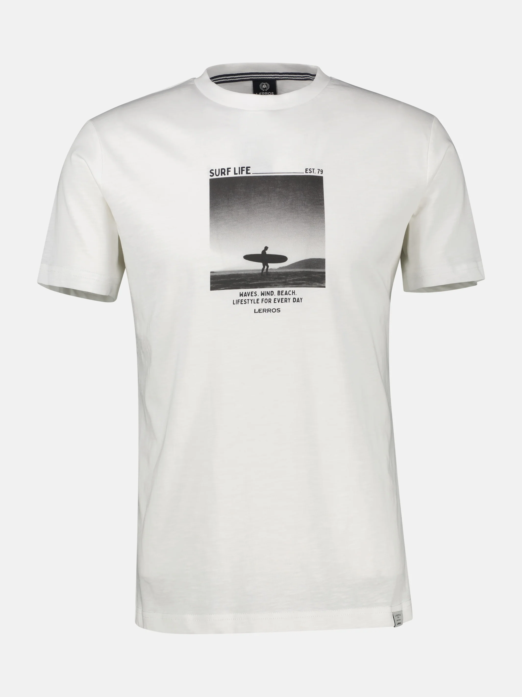 Sportliches T-Shirt mit Surfer-Motiv-Print, reine Baumwolle - Image 3