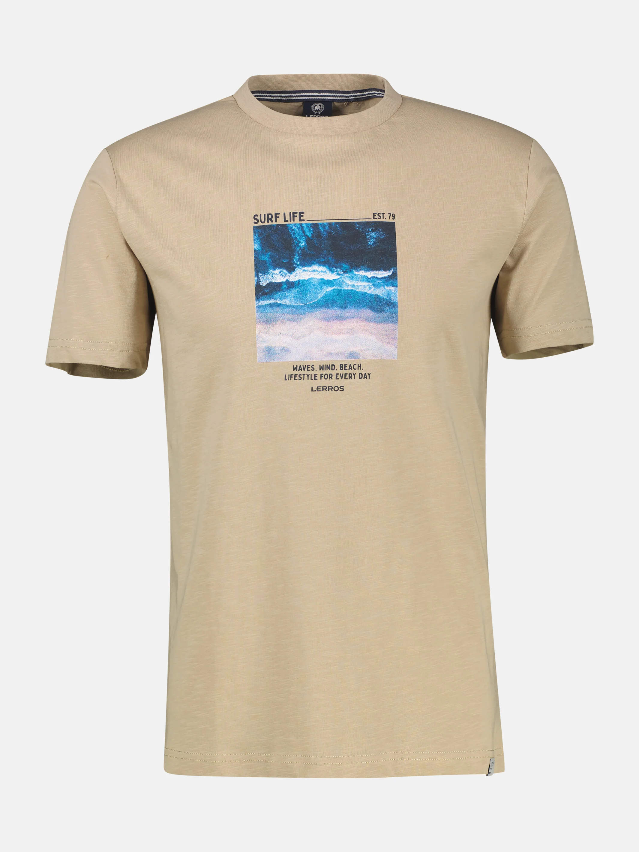 Sportliches T-Shirt mit Surfer-Motiv-Print, reine Baumwolle - Image 9
