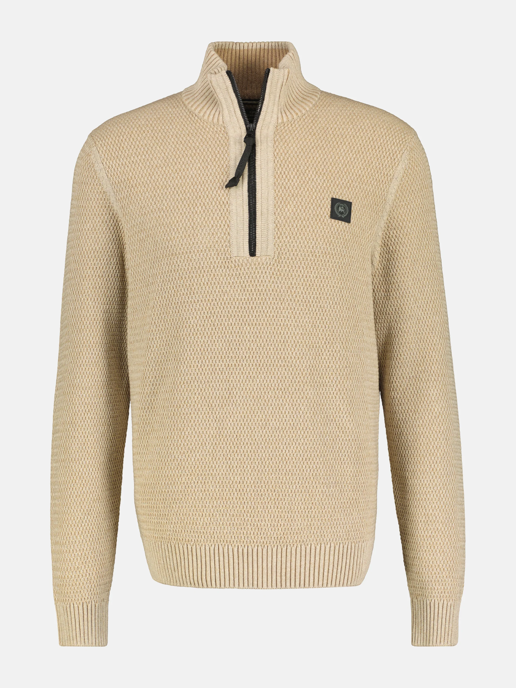 Strickpullover mit Reißverschlusskragen für Herren in Übergrößen - Image 3