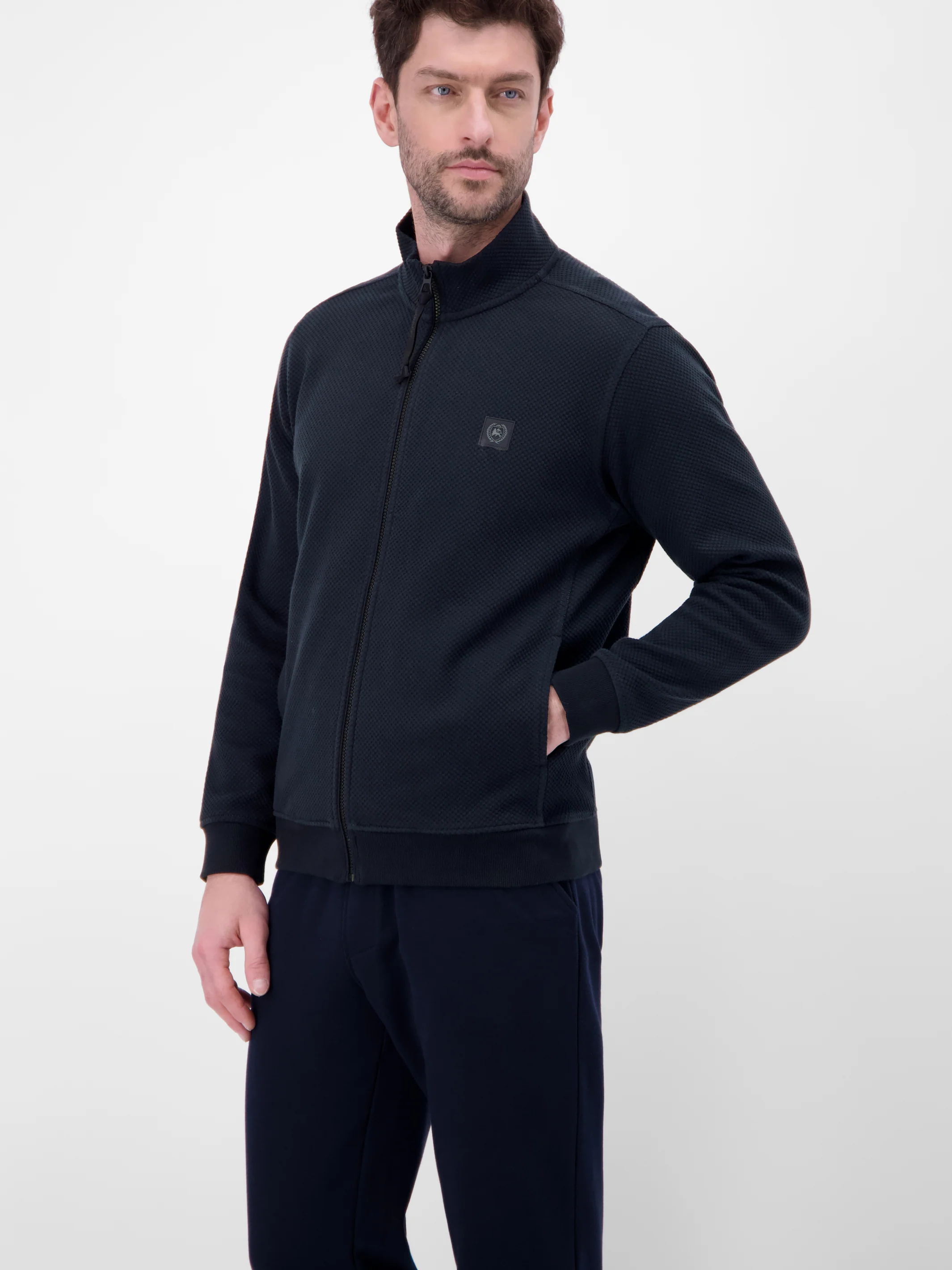 Sweatjacke aus flexiblem Baumwollmischgewebe - Image 5