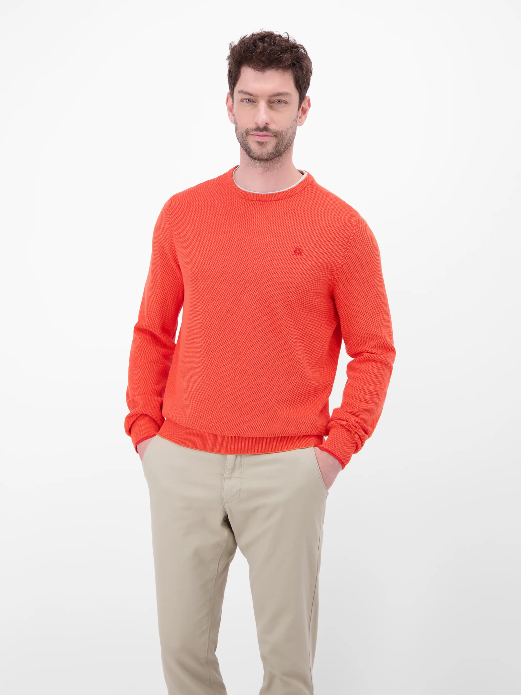 Strickpullover in sportiver 2-Tone-Optik - Image 10