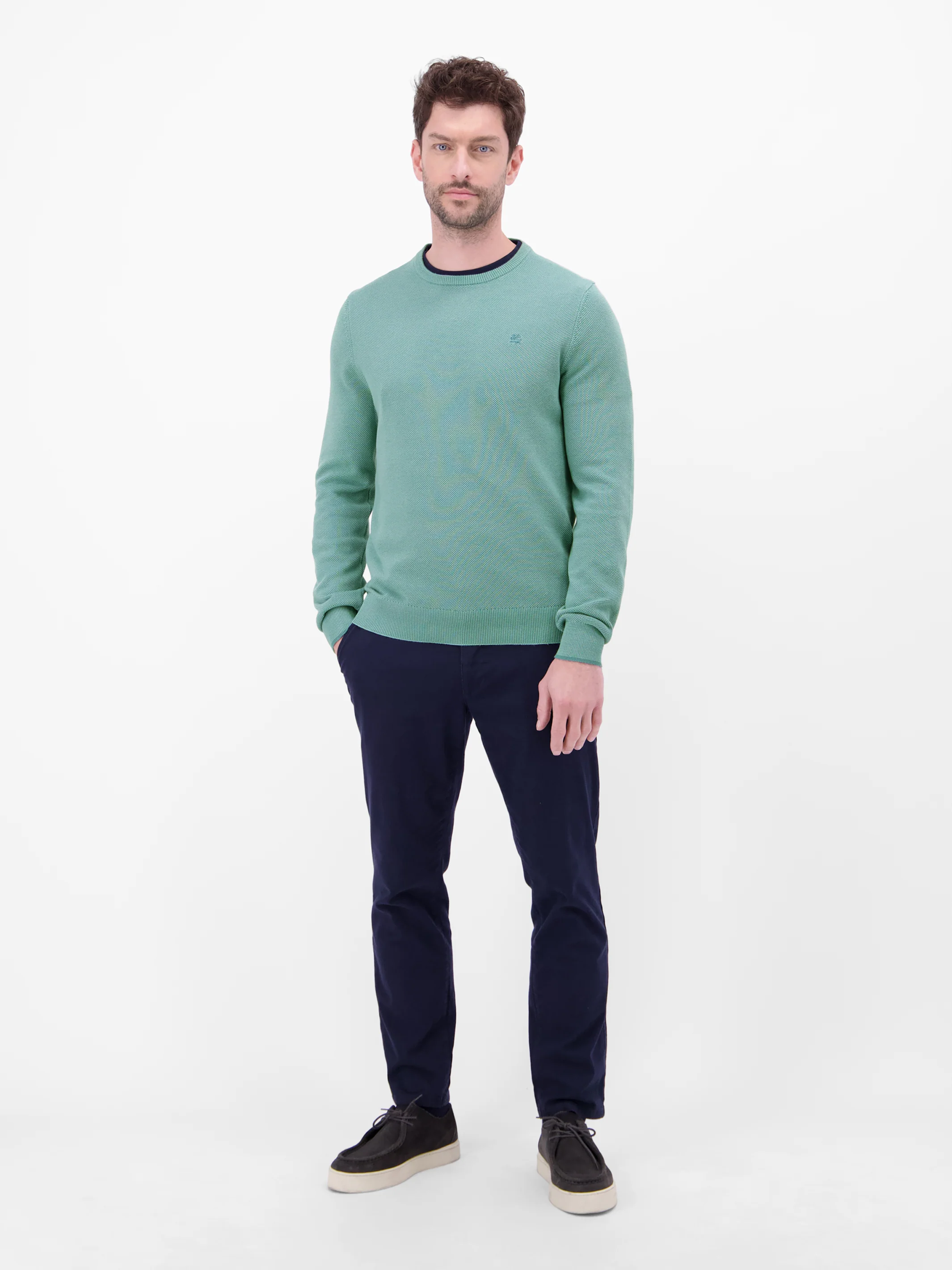 Strickpullover in sportiver 2-Tone-Optik - Image 4