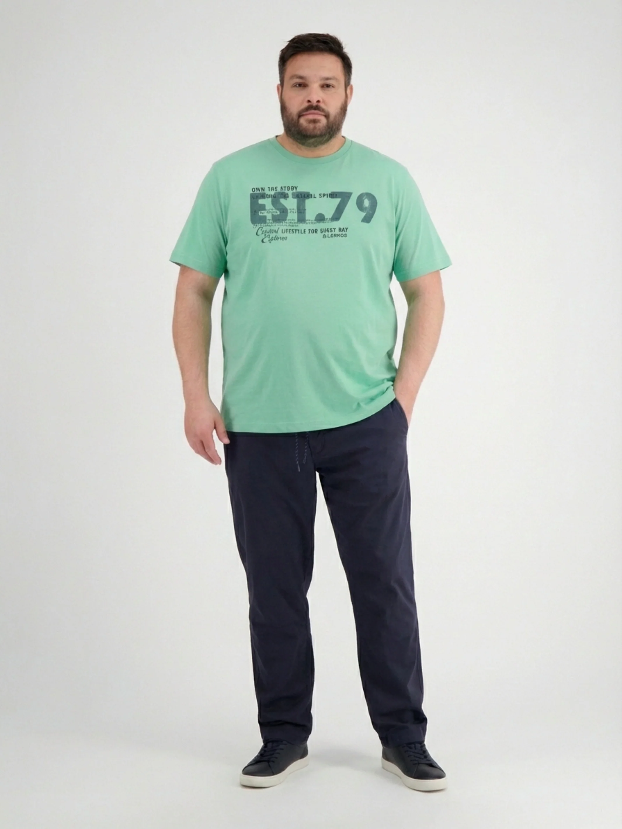 T-Shirt mit Brustprint, Grosse Grössen - Image 4