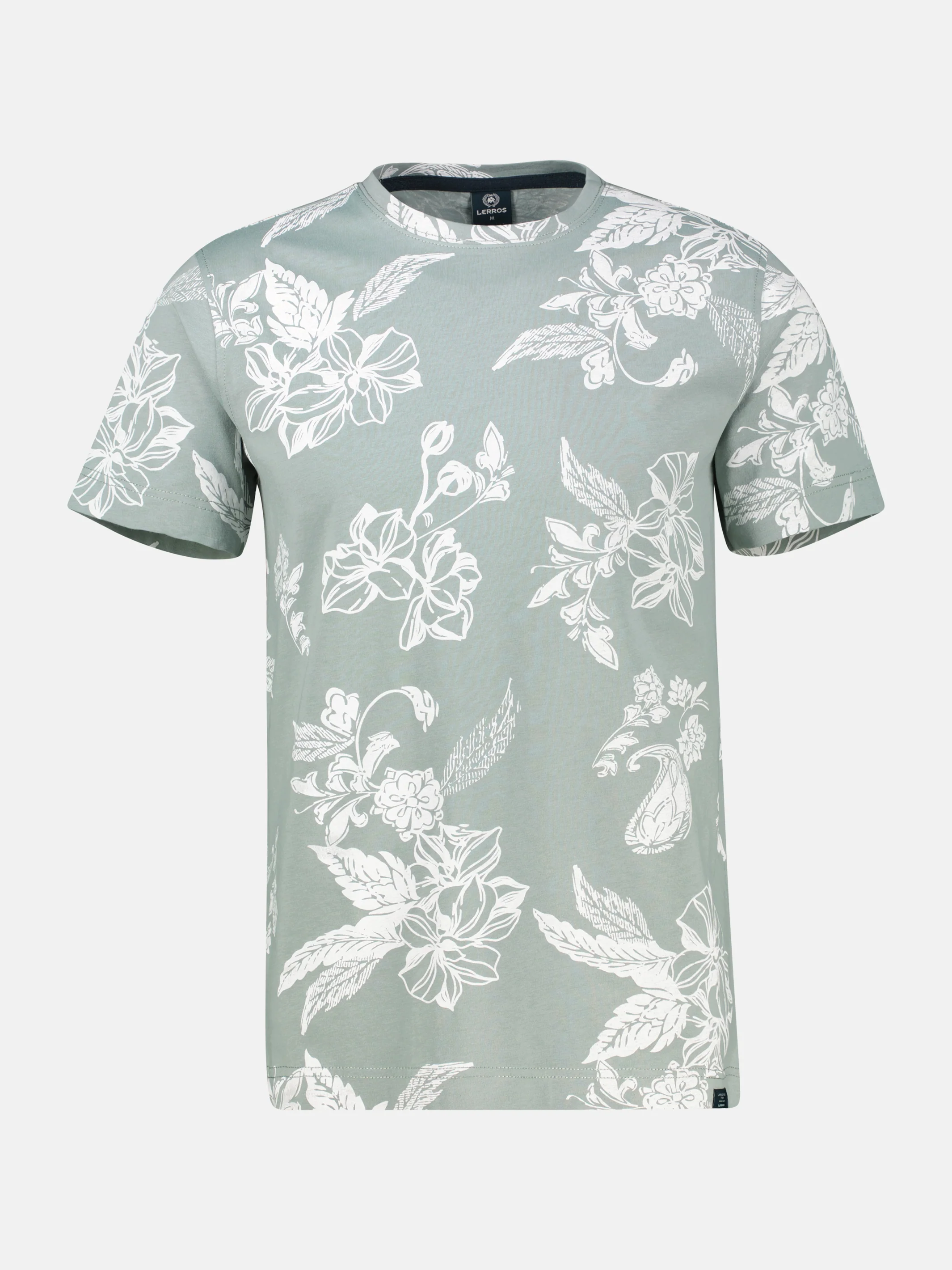 T-Shirt mit O-Neck und floralem All-over-Print - Image 14