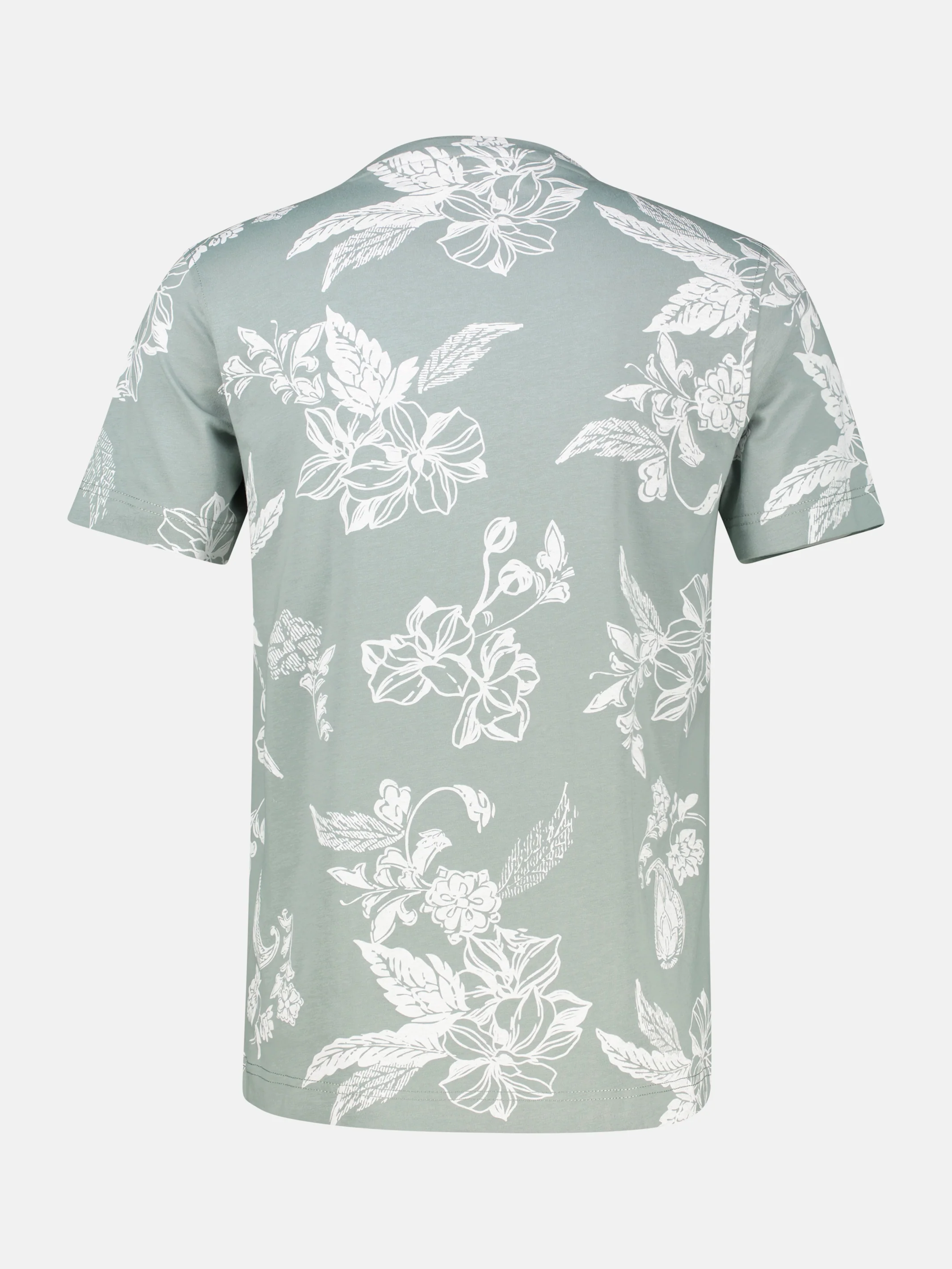 T-Shirt mit O-Neck und floralem All-over-Print - Image 15