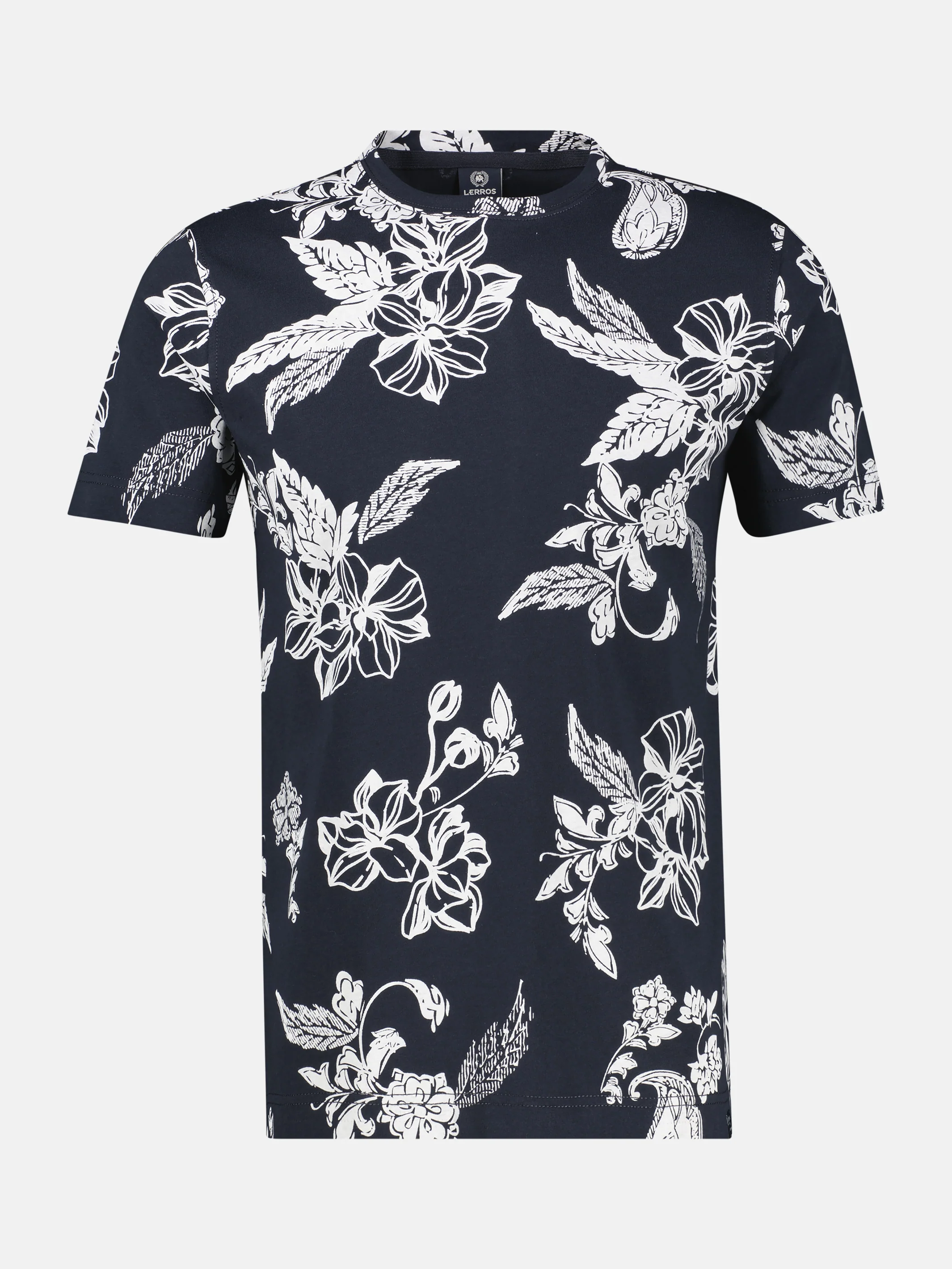 T-Shirt mit O-Neck und floralem All-over-Print - Image 7