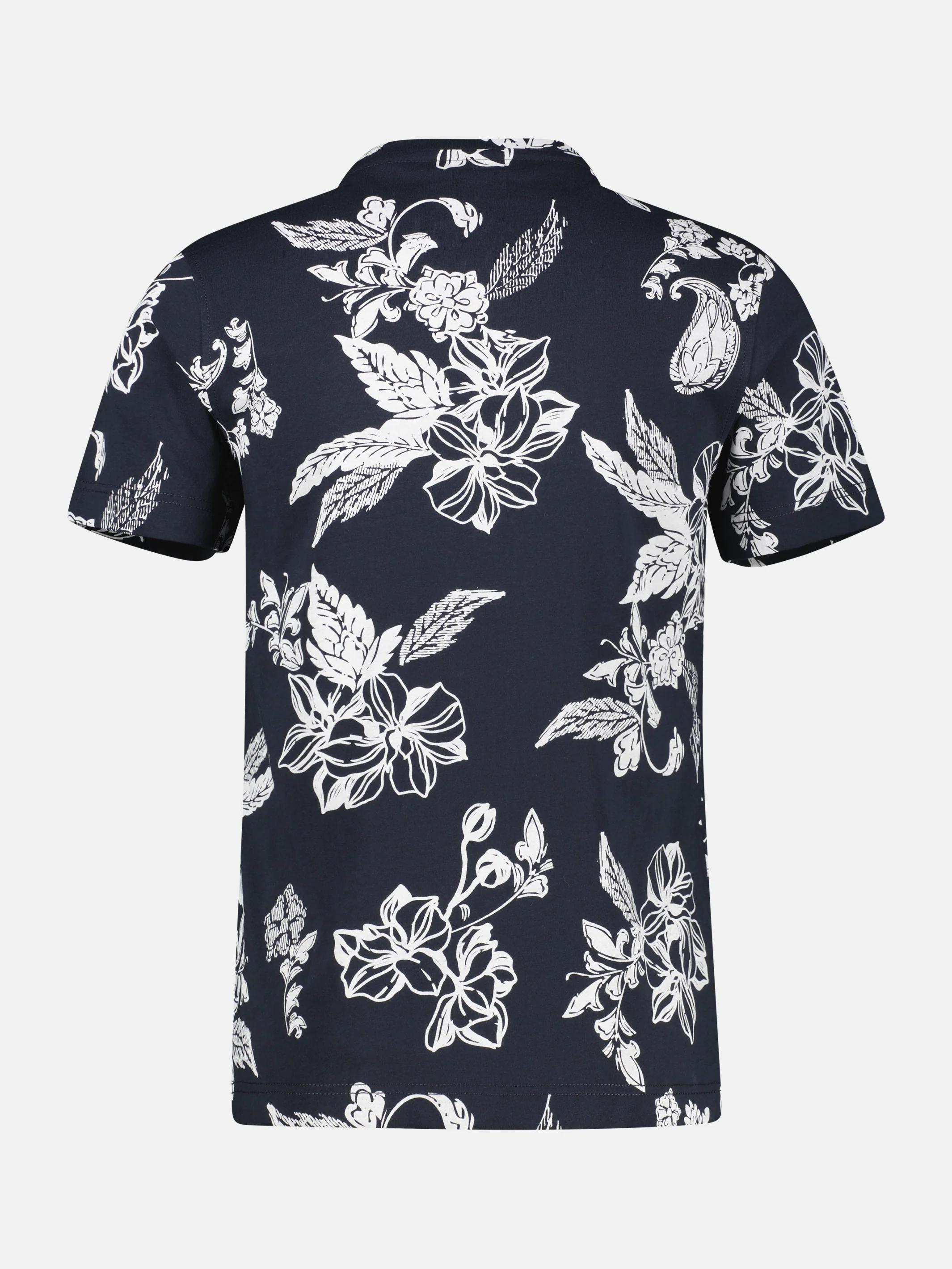 T-Shirt mit O-Neck und floralem All-over-Print - Image 8